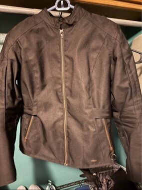 Women’s street and steel armored motorcycle jacket.